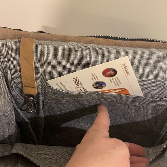 Felt & Leather Convertible Bag - Picture 4 of 7